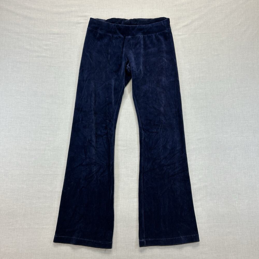 Vintage Baby Phat Y2k Velour Flare Track Sweatpants Womens Small Blue Casual VTG
